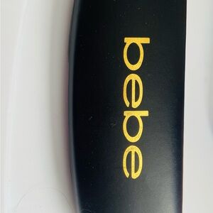 bebe Black and Gold Glasses Case